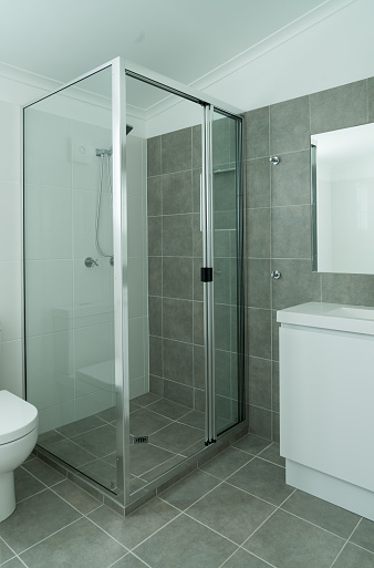 Frameless shower screen